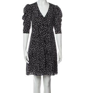 THE KOOPLES Polkadot Silk Mini Dress, Size 1